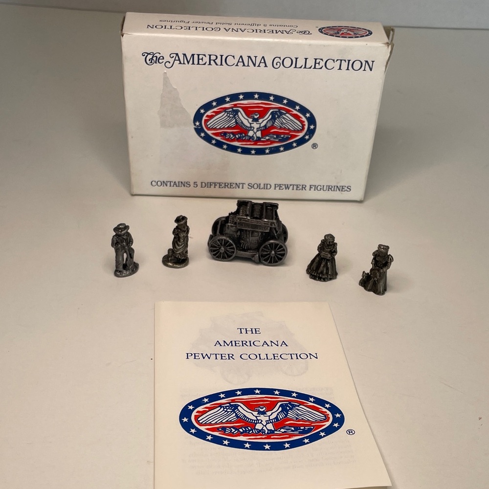 Americana Pewter Figurine Set #AH48  Collectables  1994 Year